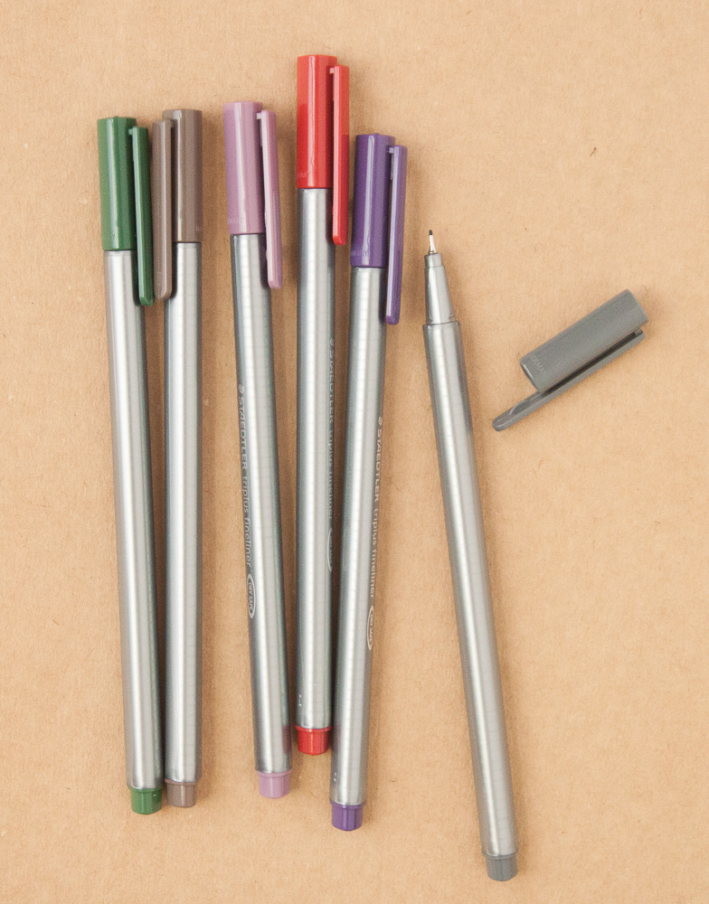 Pen Review: Staedtler Triplus Fineliner Nature Colors 6-colors Set